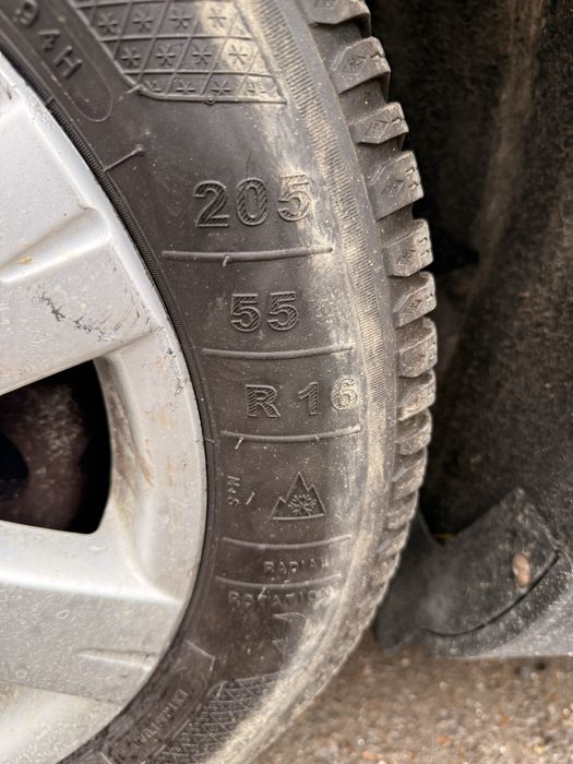 Jante aliaj 16” 5x112 vw Passat B6 B7 Golf 5 6 7 cu anvelope iarna