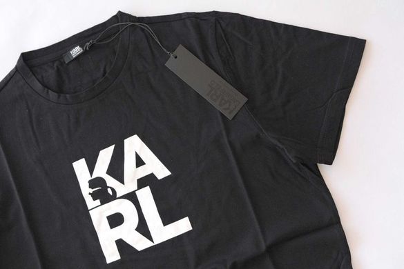 Промо KARL LAGERFELD-S/М/L/XL-Оригинална черна мъжка тениска