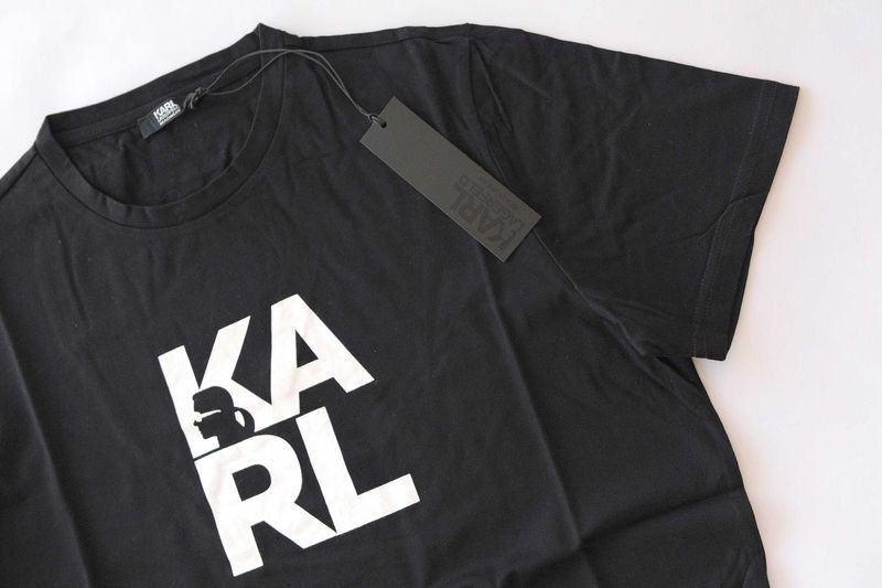 Промо KARL LAGERFELD-М/L/XL-Оригинална черна мъжка тениска