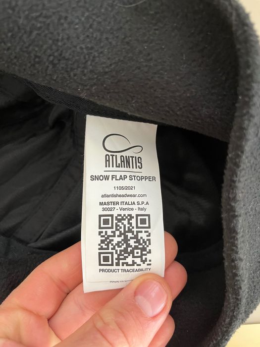 Sapca adulti Atlantis Snow Flap Stopper, polar, negru,marimeuniversala