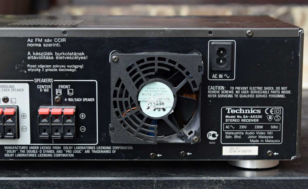 Amplificator 5.1 Technics SA-AX 530, Receiver