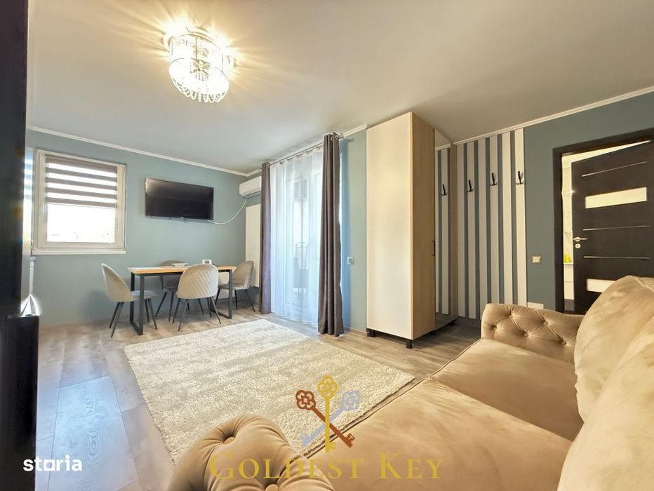 Apartament modern cu 2 camere, balcon si parcare subterana 450€