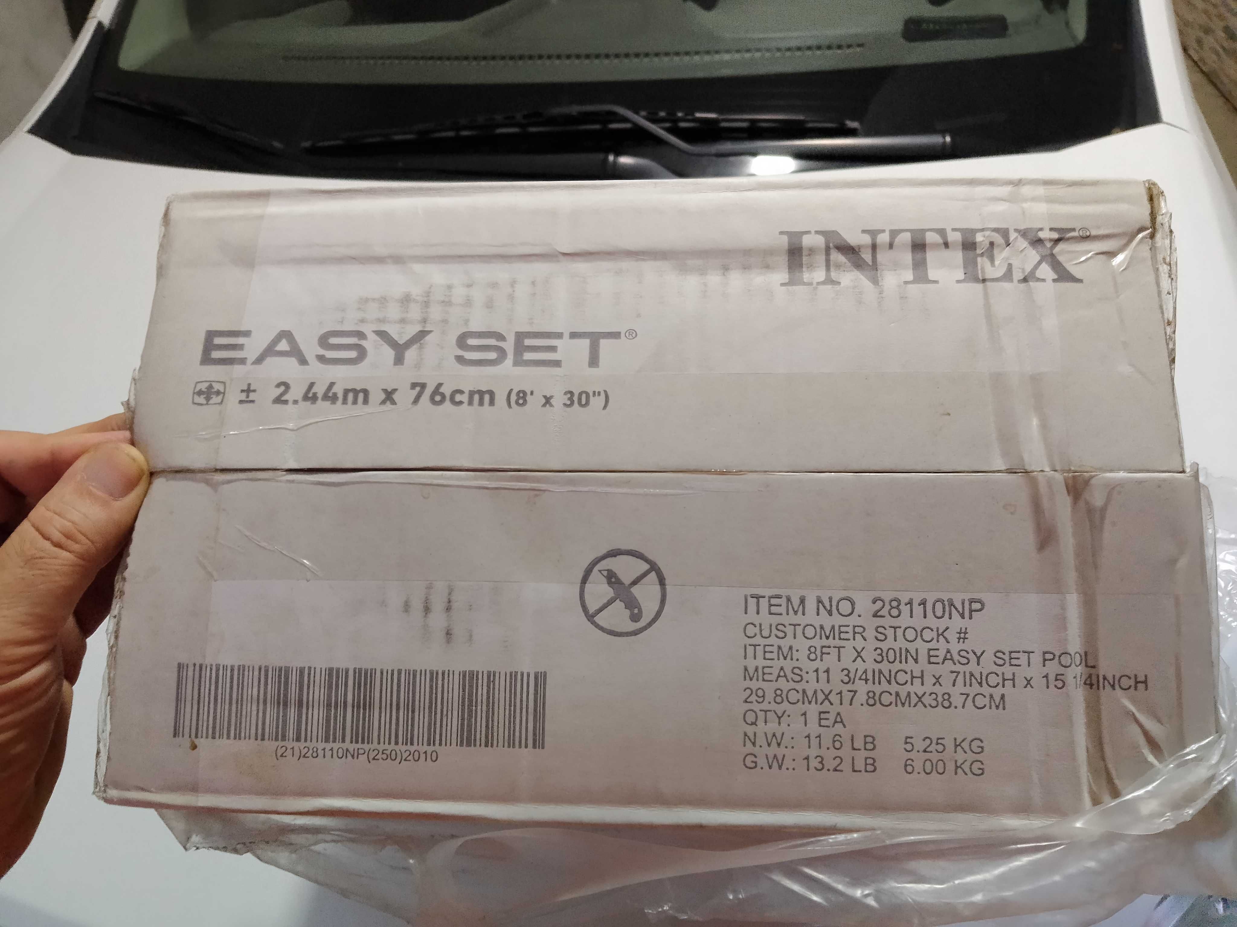 Бассейн intex 2440x76, обьем 2419 литр