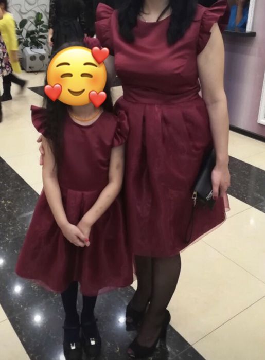 Срочно шикарное платье Мама и дочь