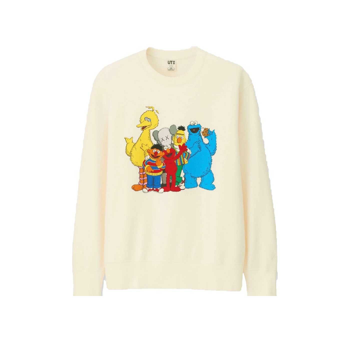 KAWS x Uniqlo x Sesame Street ОРИГИНАЛ мъжки суичър/блуза - XL