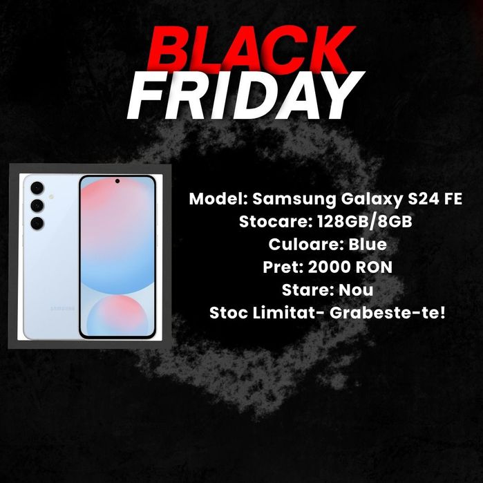 Black Friday!!! Samsung Galaxy S24 FE 128gb/8gb Blue Duos/Garantie