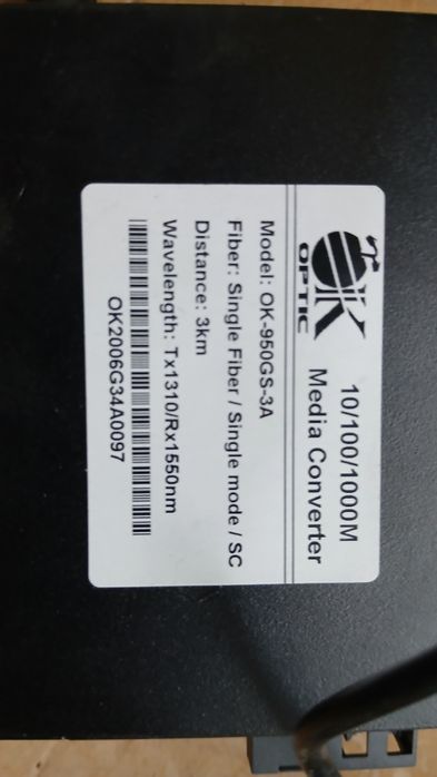 Медиаконвертер Ok Optic OK-950GS-40B