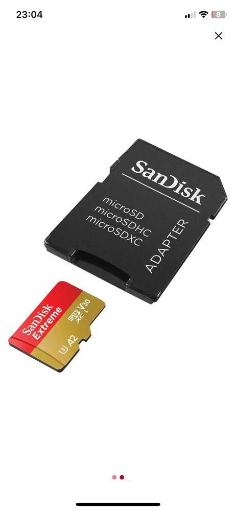 128 GB SanDisk Extreme 190mb/s
