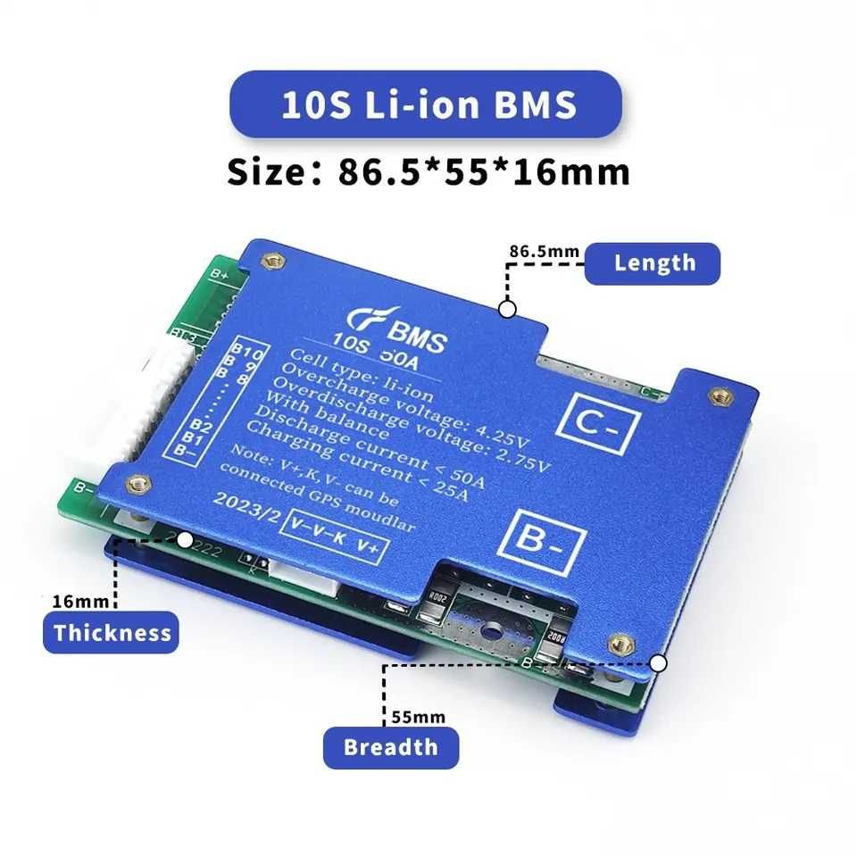 BMS 10S 30А за 36V литиево йонна батерия