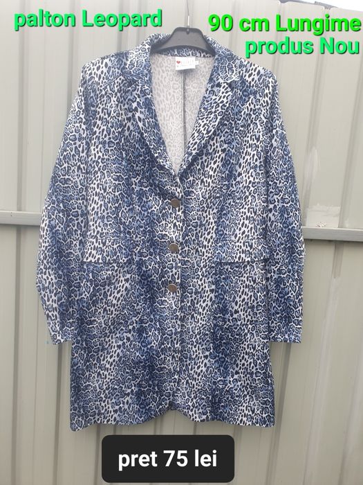 Palton Leopard / L / Nou