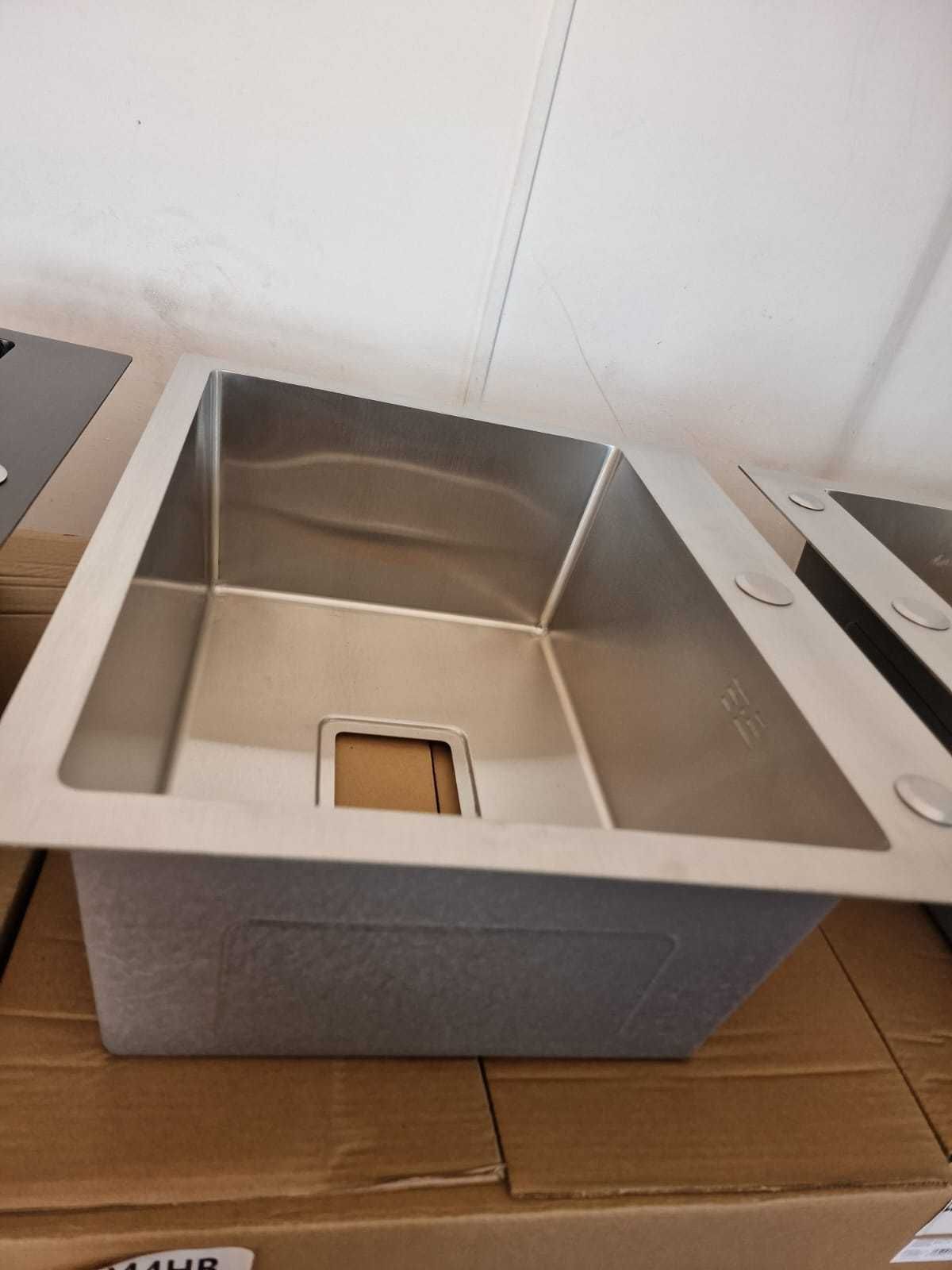 REDUCERE Chiuveta inox bucatarie 50x44 gri, negru, gold rose