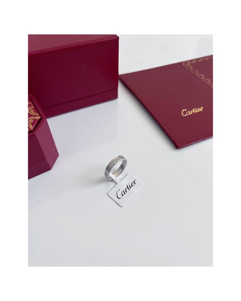 Cartier Love Diamonds пръстен в сребристо New Season