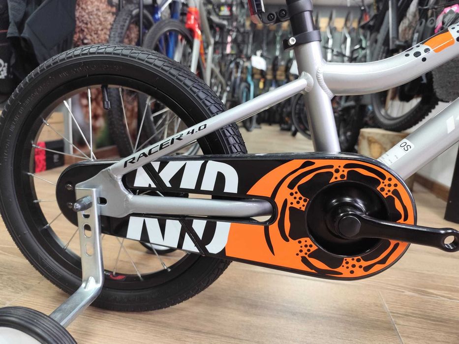Bicicleta Kross Racer 4.0 2025 silver / white / orange / glossy  16"