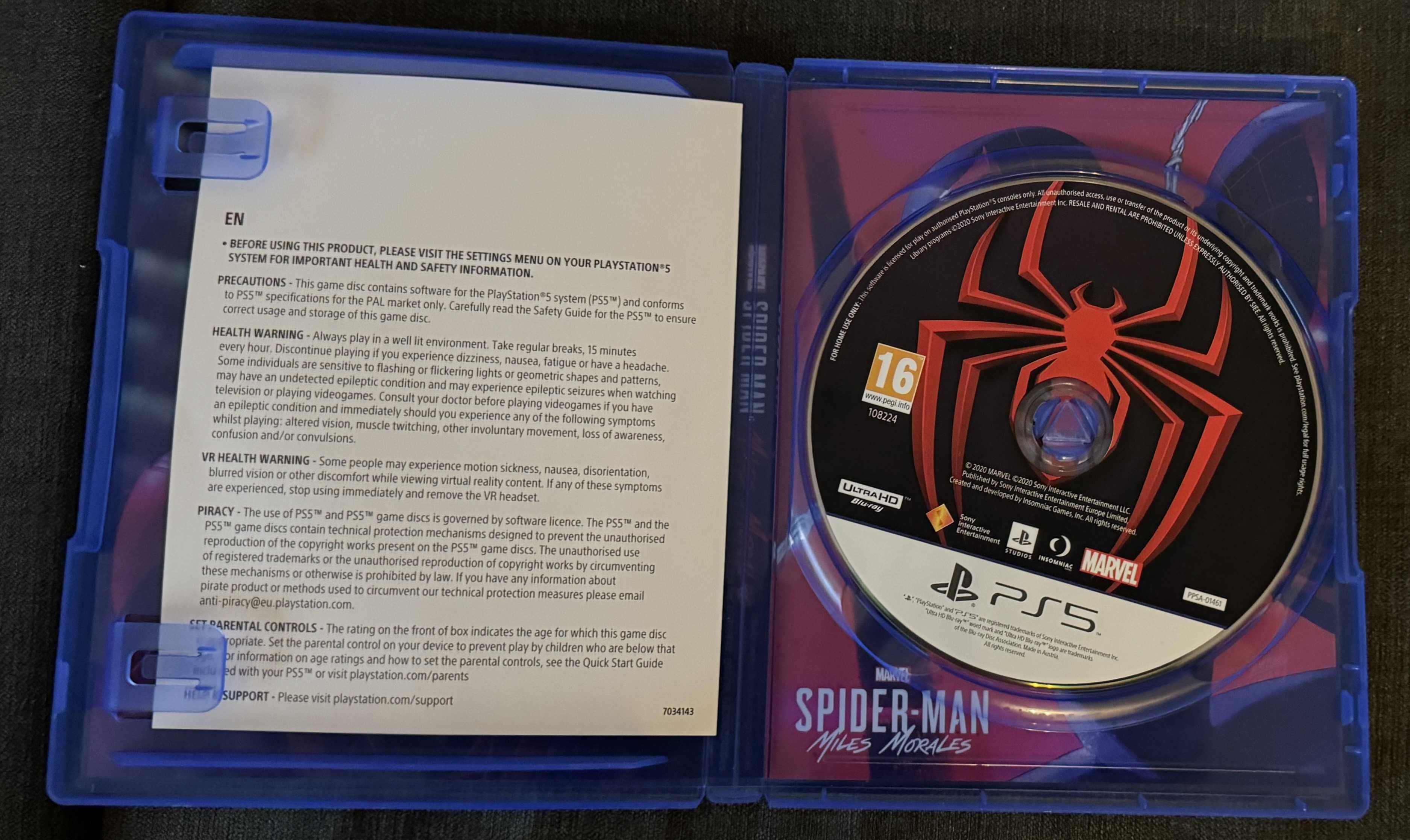 отлична Spider-Man Miles Morales, Marvel's Spiderman за PS5