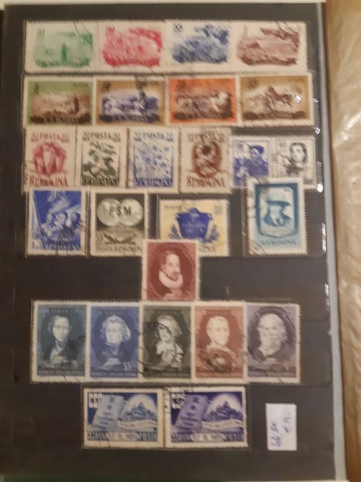 Vand clasor cu serii intregi de timbre anii completi 1953 1954 1955