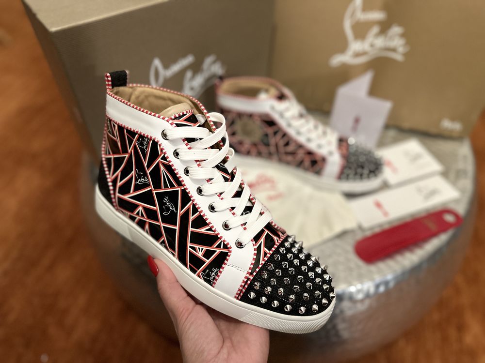 Sneakers Loubotin impecabili piele