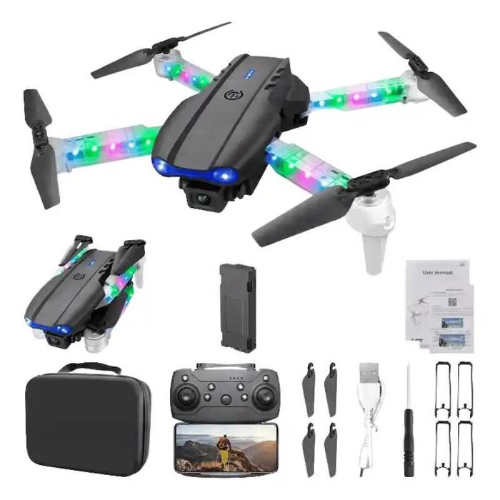 Mini Dronă  Light Edition 2 Camere HD Brate LED Colorate 100m Rază