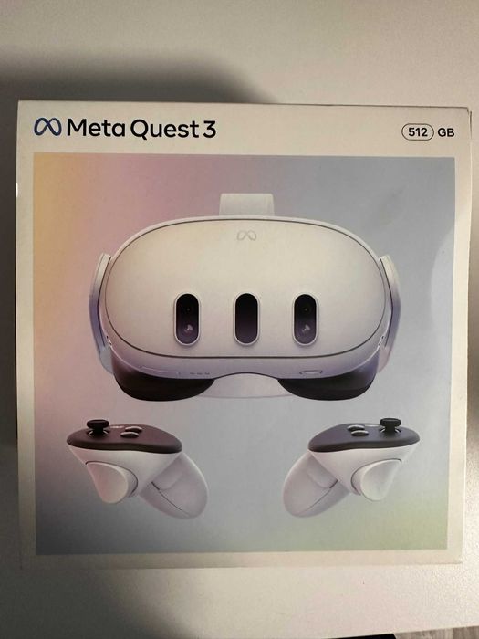 Meta Quest 3 VR очила – 512 GB | Като нови | Пълен комплект + Кейс