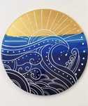 Tablou rotund Sunset waves