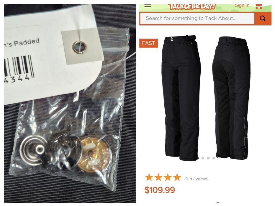 Pantaloni călărie premium Horze Cheyenne, iarnă, damă - 38/40