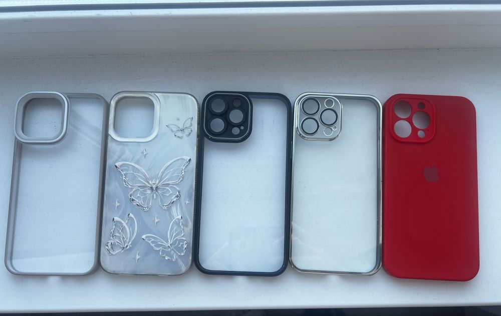 Набор чехлов для iPhone 13 Pro Max - новые, стильные, 5 штук