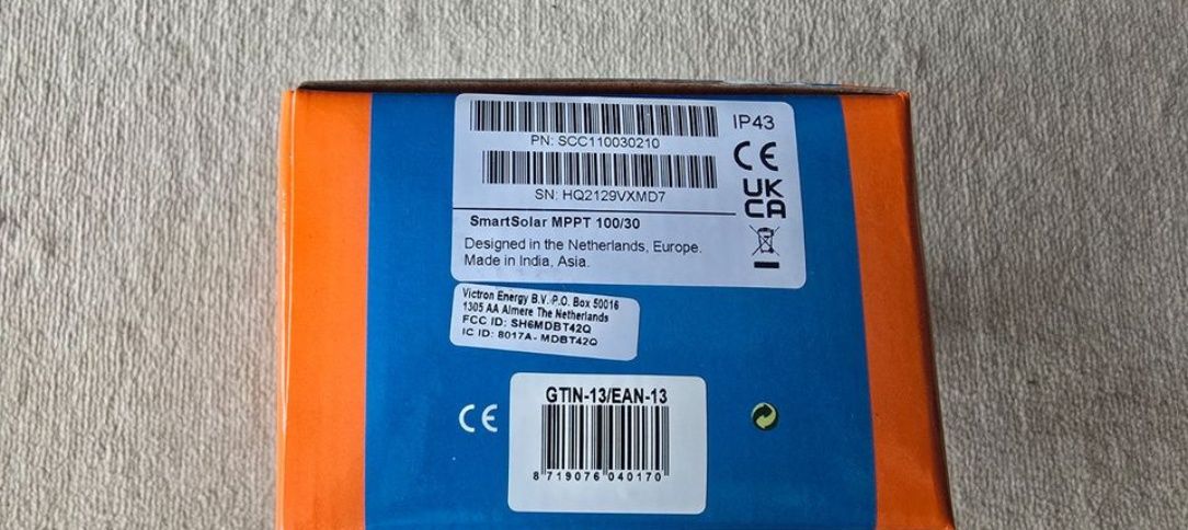 Контролер за соларна система Victron SmartSolr mppt 100 | 30 Bluetooth