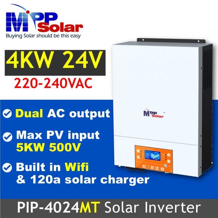 Invertor solar hibrid MPPSolar PIP4024MT iesire 220V duala