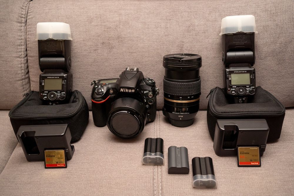 Nikon D 810 Obiective Bliț Catd CF Accesorii