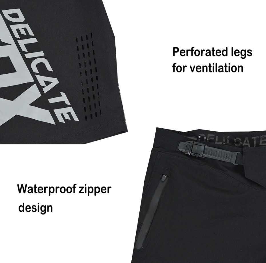 Delicate Fox Bike Shorts - negru