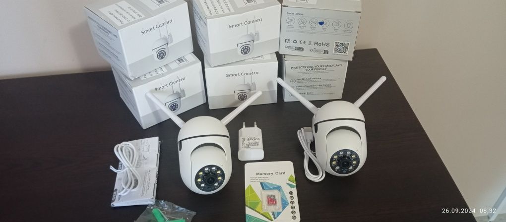 Камери за видеонаблюдение през телефон+ Карта памет