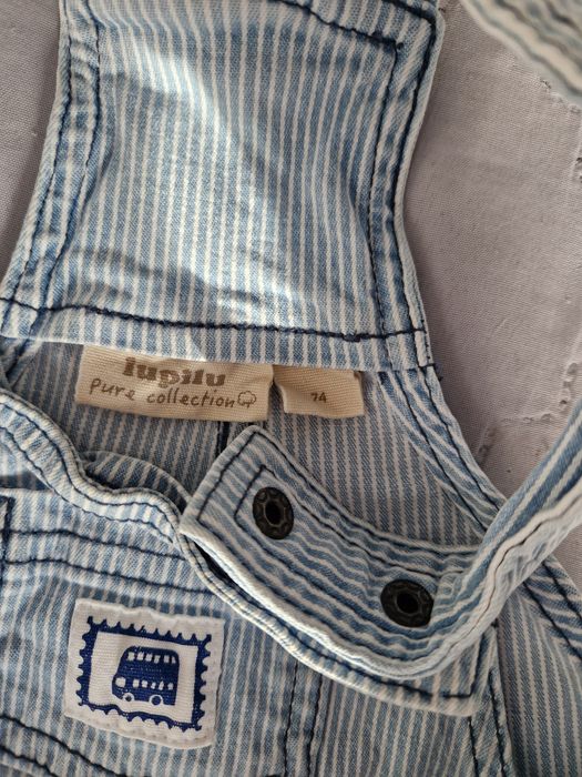 Дънков гащеризон Lupilu и риза H&M