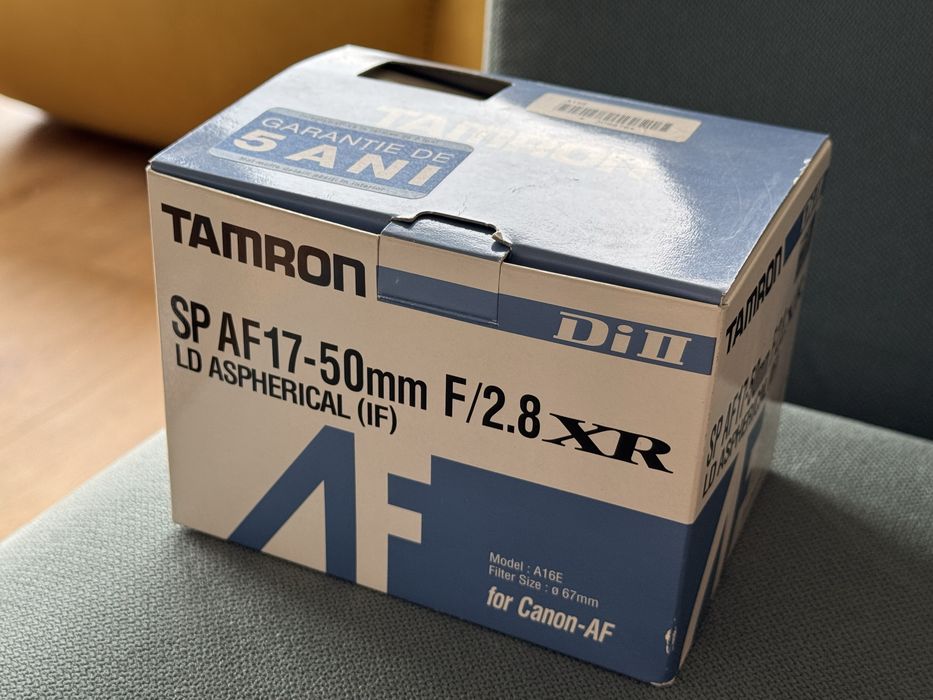 Tamron 17-50mm f/2.8 XR Di II LD Canon – crăpat frontal, funcțional