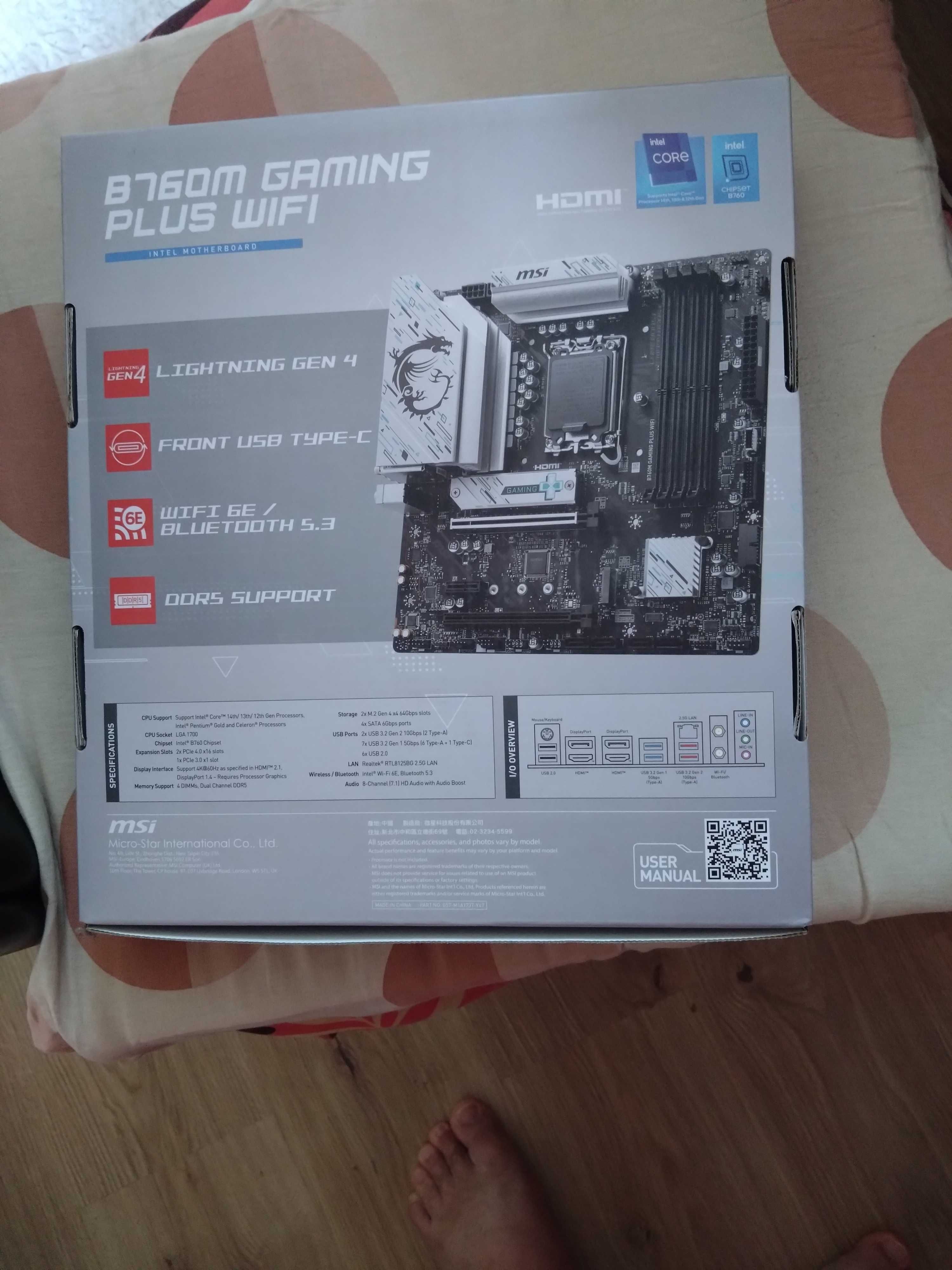 MSI B760M gaming pIus wifi [BRAND NEW]