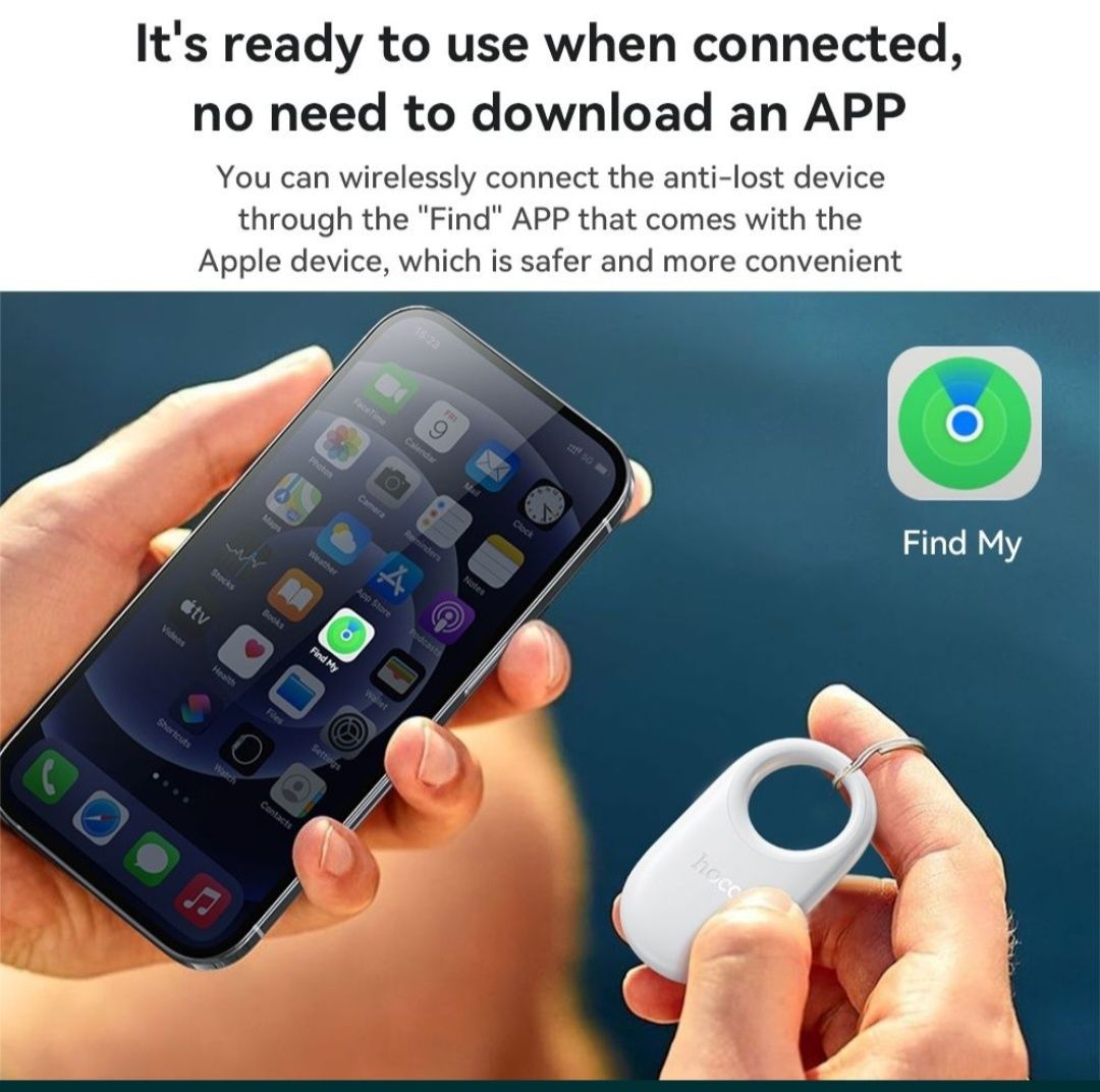 AirTag HOCO Tag E94 for iPhone Метка Трекер
Метка/Трекер+Брелок Hoco T