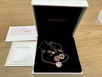 Pandora колие и обеци Харизма и пръстени серия Rose