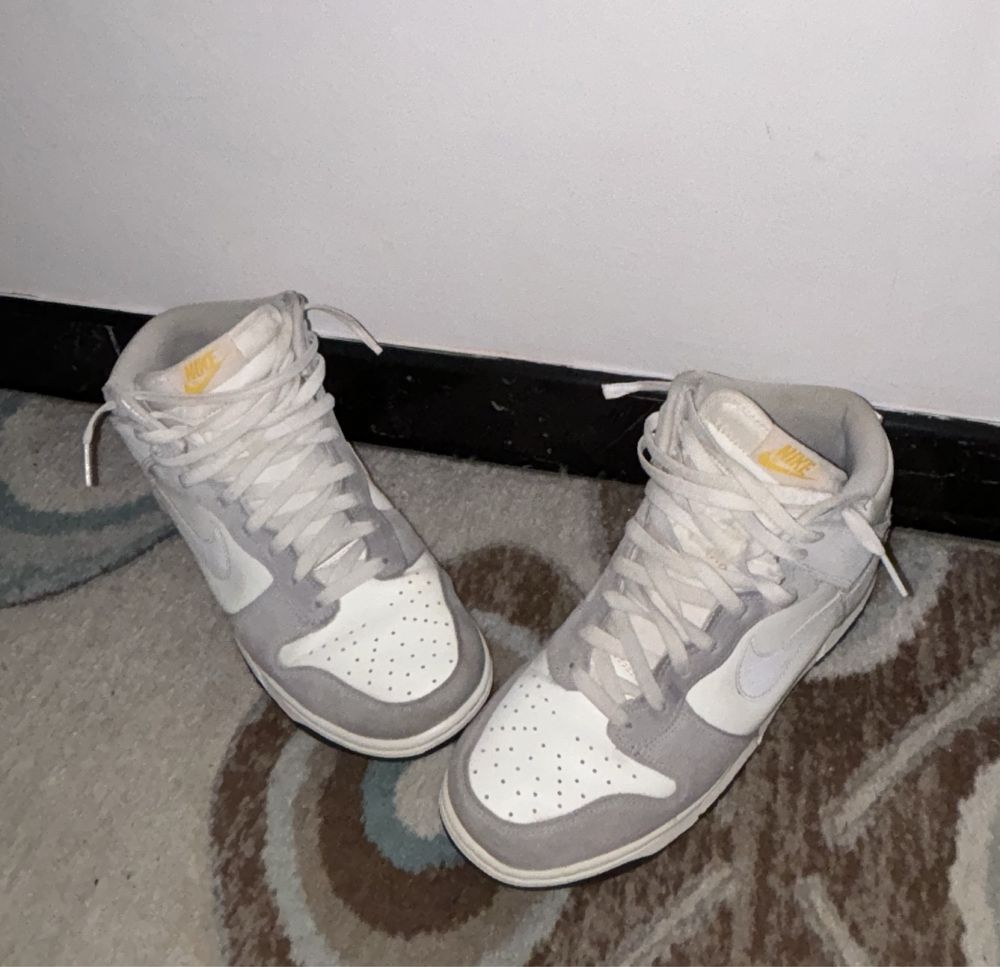 Nike Dunk High retro grey orange
