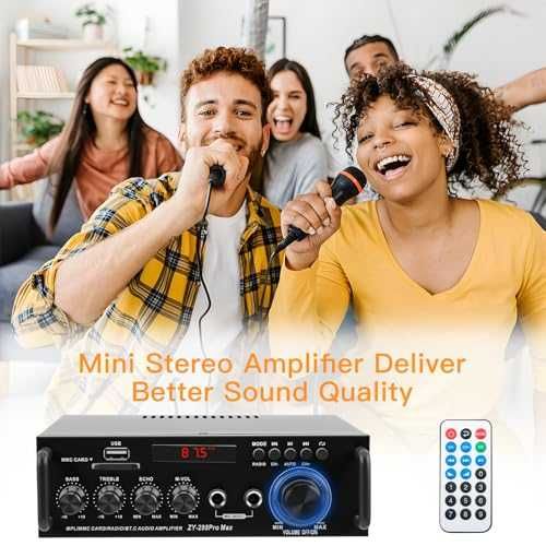 Нов Компактен Hi-Fi Bluetooth усилвател 2x60W с USB, SD и оптичен вход