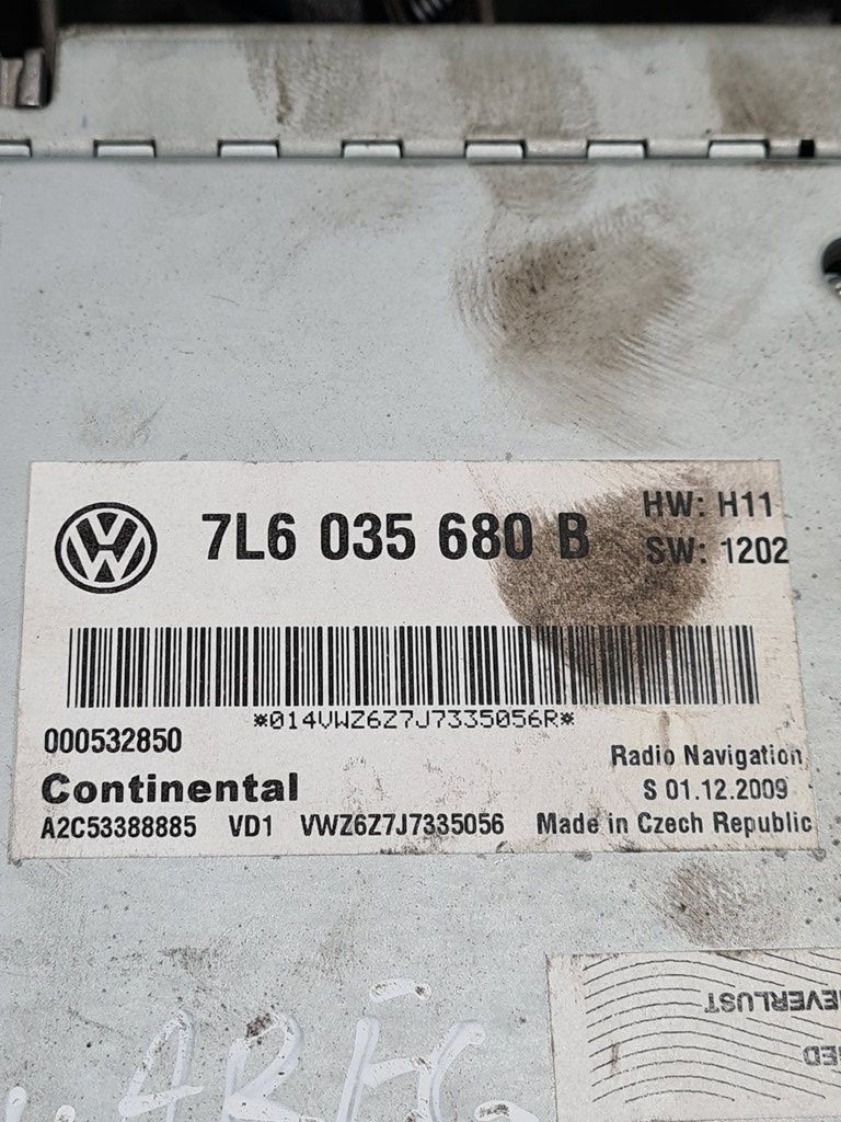 Navigatie Originala Volkswagen Touareg facelift 2007 - 2010 (829) +MODUL ANTENA 7L6035507L ...
