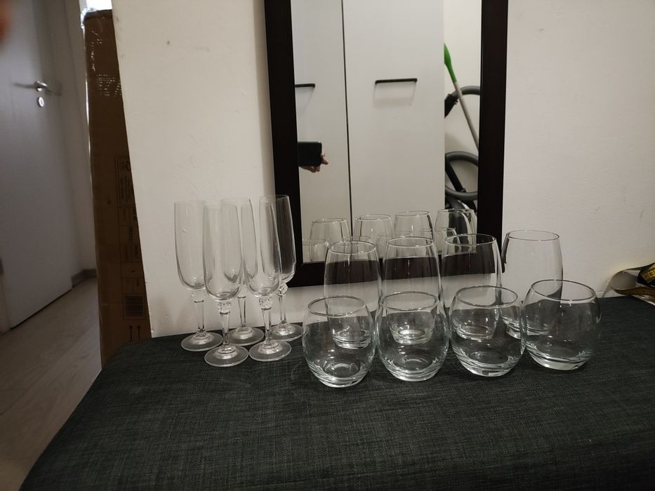 Стъклени чаши - нови, различни видове