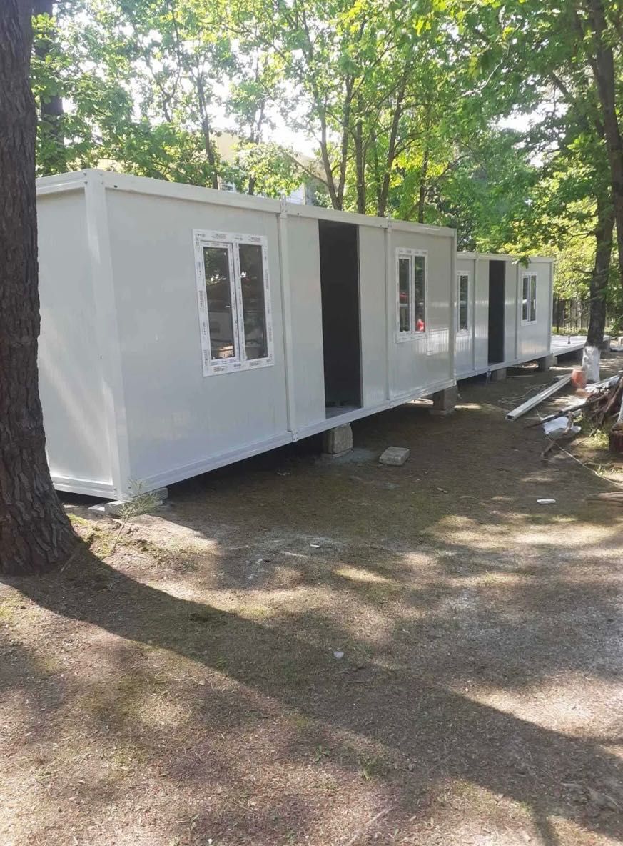 Модулен павилион за живеене офис контейнер фургон сглобяема къща