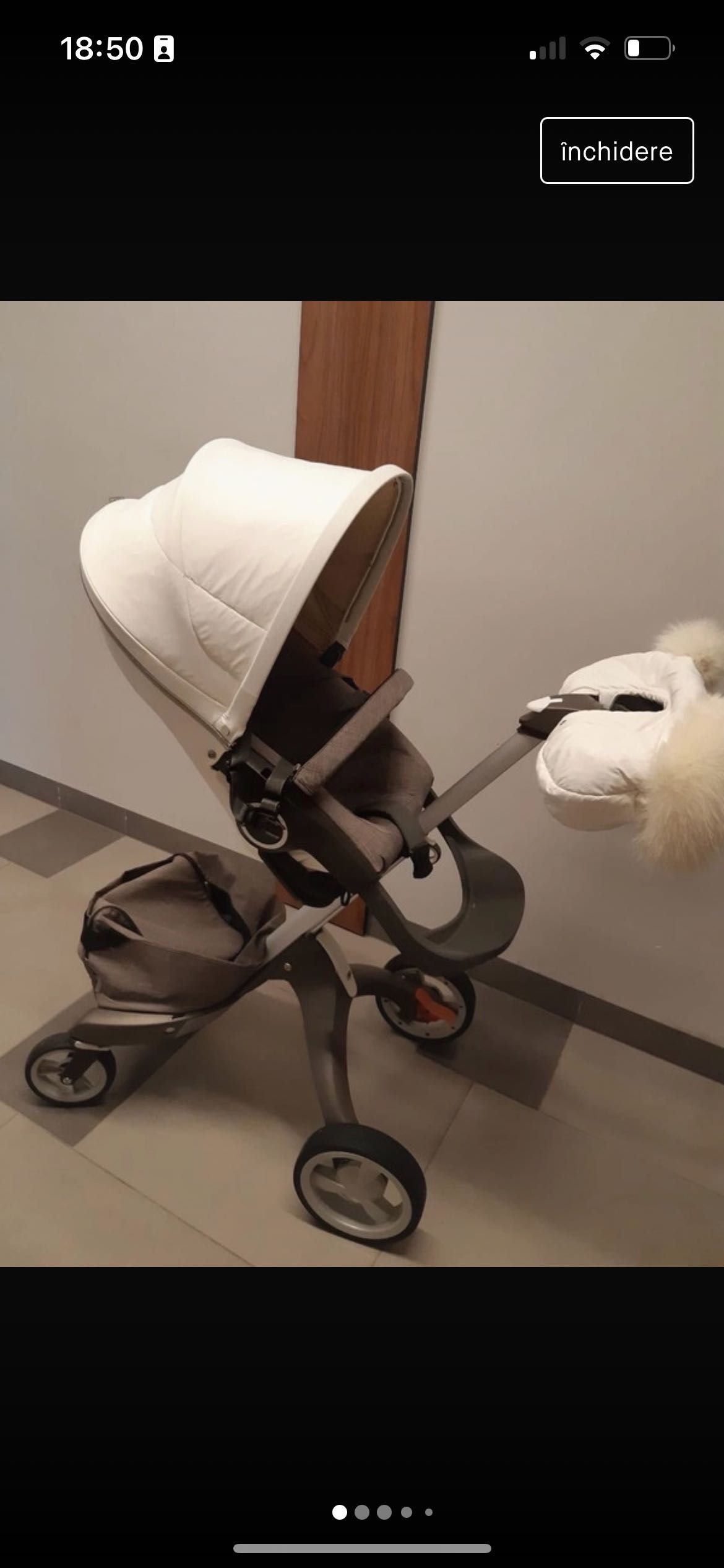 Carucior Stokke 3 in 1 unisex cu kit vara si iarna