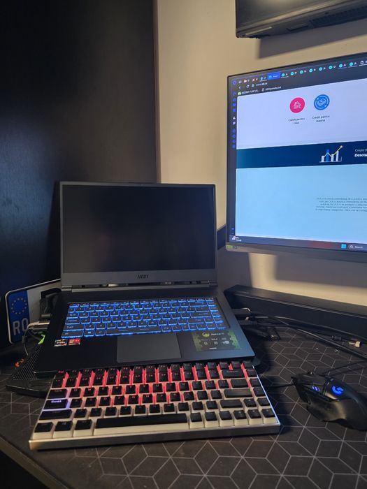 Vand/Schimb Laptop MSI Delta 15/Ryzen 7 5800H/RX6700M/1TB/32GB/240Hz