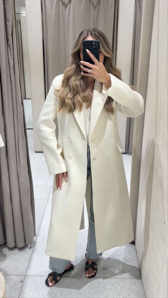 Шерстяное пальто Zara