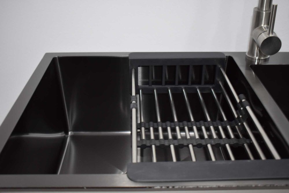 REDUCERE Chiuveta bucatarie inox 2 cuve gri inchis TRANSPORT GRATUIT