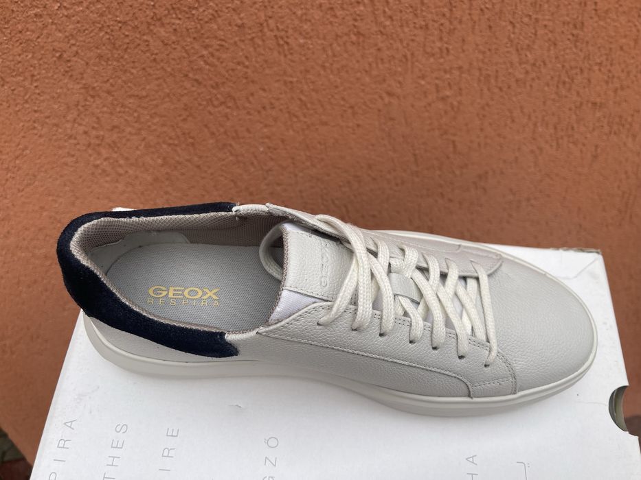 Tenisi Geox originali noi piele pantofi sport adidasi sneakers