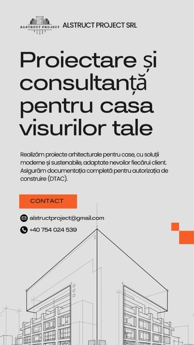 Servicii de proiectare case - ALSTRUCT PROJECT SRL