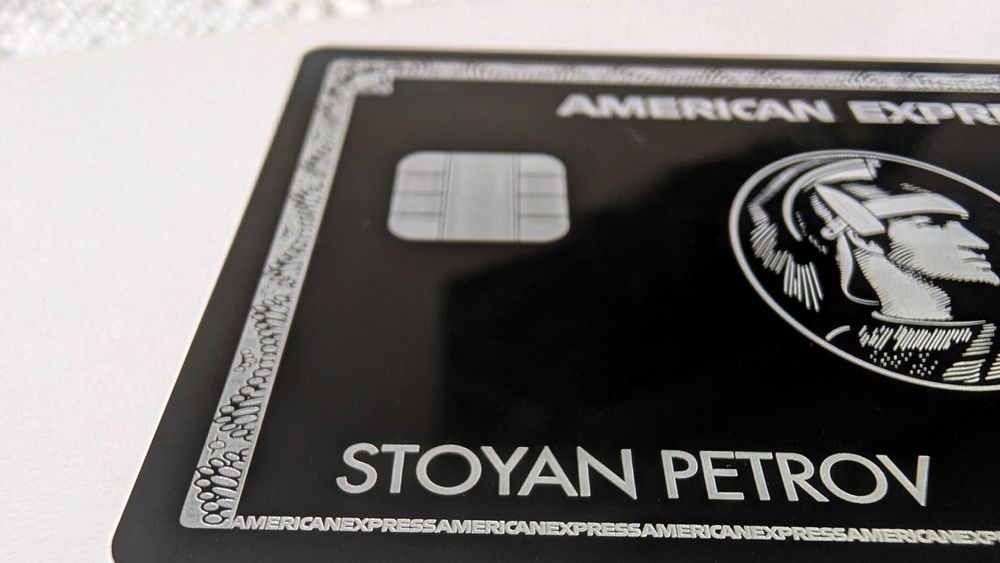 Персонализирана метална карта American Express Black Centurion