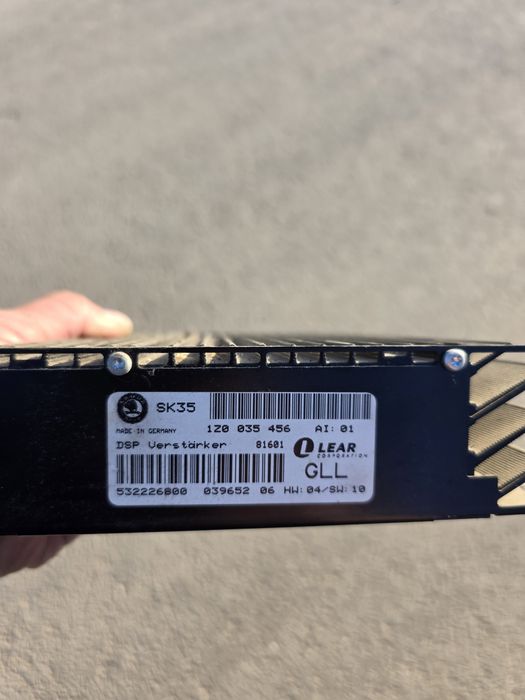 Amplificator audio Skoda
