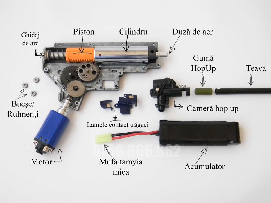 Pistol (Modificat Co2 5.3J !!) ~ NOU ~ Cu Aer Comprimat Airsoft + Gaz