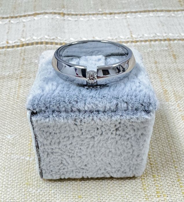 Inel Christ Aur 14k cu Diamant natural, pret fix